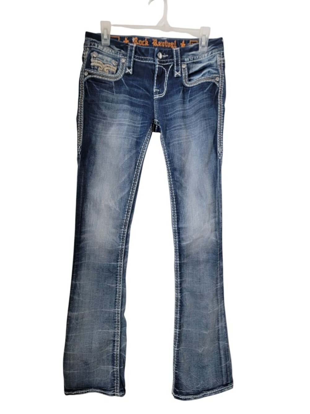 Rock Revival Size 27 "Jaylyn" Bootcut Denim Blue Jeans